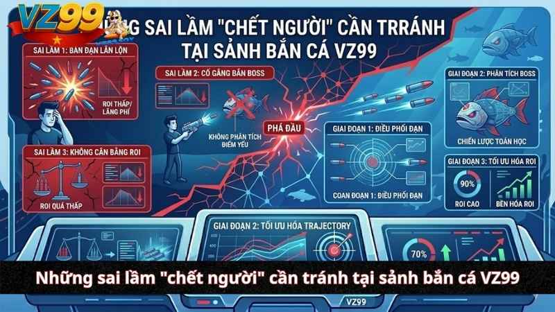 Cách chơi bắn cá online VZ99: Từ tư duy nghiệp dư đến chiến lược của bậc thầy đại dương Những sai lầm "chết người" cần tránh tại sảnh bắn cá VZ99