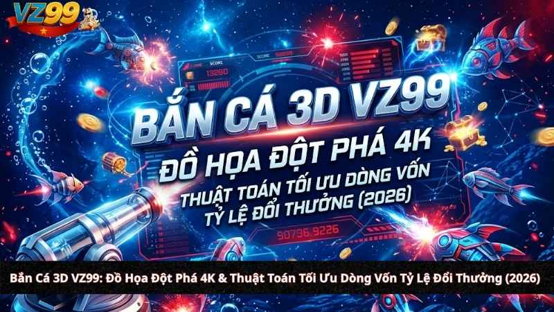 Bắn Cá 3D VZ99: Đồ Họa Đột Phá 4K & Thuật Toán Tối Ưu Dòng Vốn Tỷ Lệ Đổi Thưởng (2026)